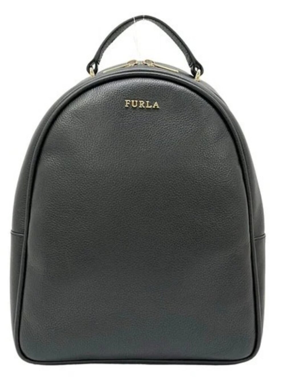 FURLA Black Leather Backpack